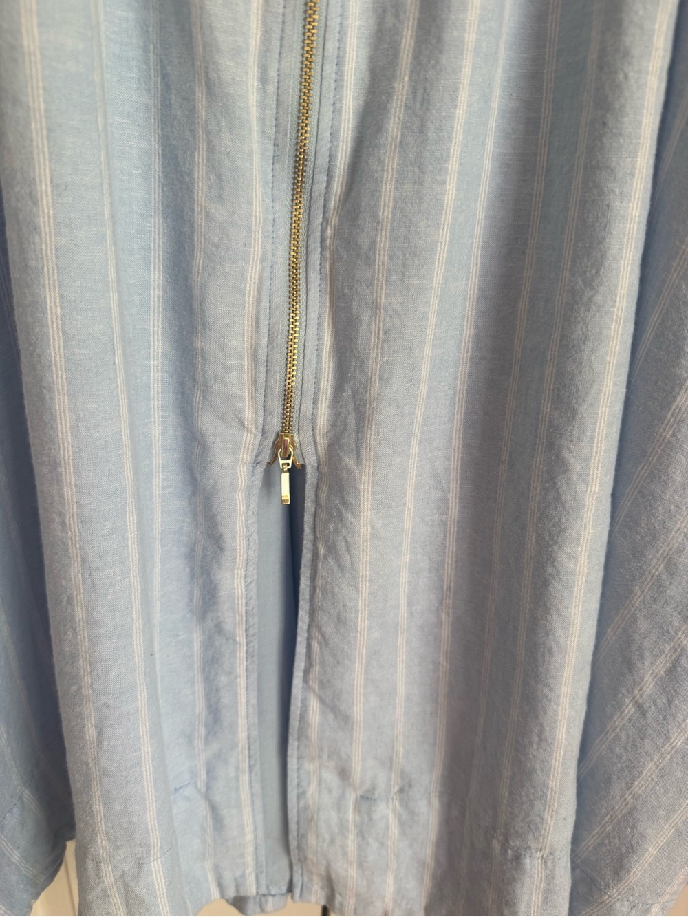 Anthropologie Women’s Tommie Cap-Sleeve Smocked Front-Zip Shirt Dress Size Large - Picture 5 of 10